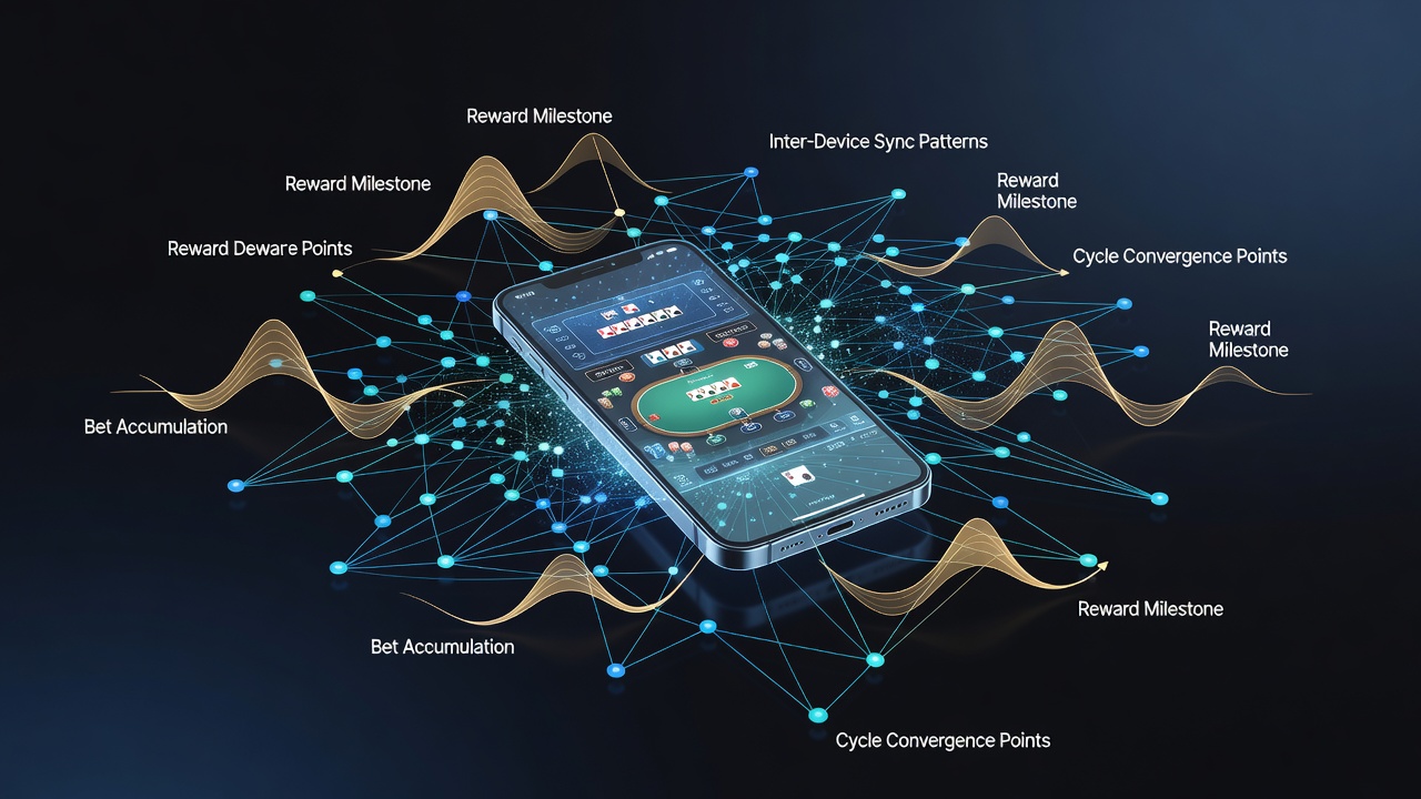 Darstellung von Synchronisationsmustern zwischen Transaktionen und Belohnungen in mobilen Glücksspiel-Apps